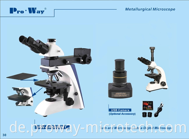 Professionelles metallurgisches Mikroskop mit hoher Qualität (PW-BK5000MT)